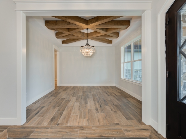 Dining Room of the Ball Circle Project by LaFollette Custom Homes.
