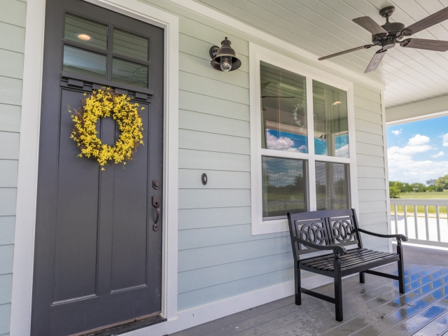 The lovely entrance of a LaFollette custom build home in Bryan College Station.