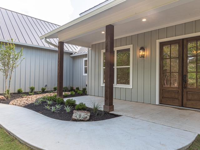 French doors on a custom home built by LaFollette.