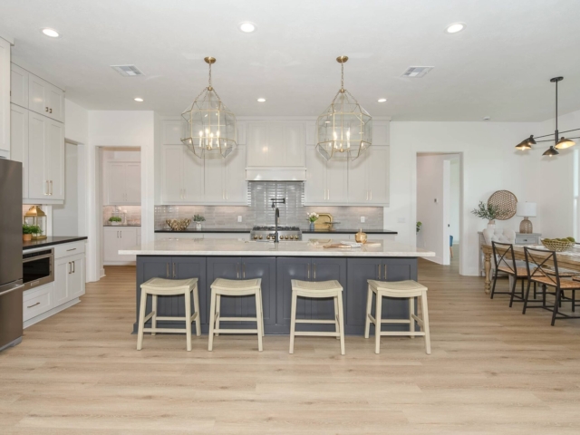Kitchen of the Lakecrest Project by LaFollette Custom Homes.